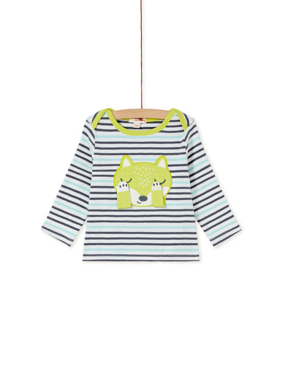 Tee-shirt manches longues rayé bébé garçon  KUBOTEE2 / 20WG10N1TML001