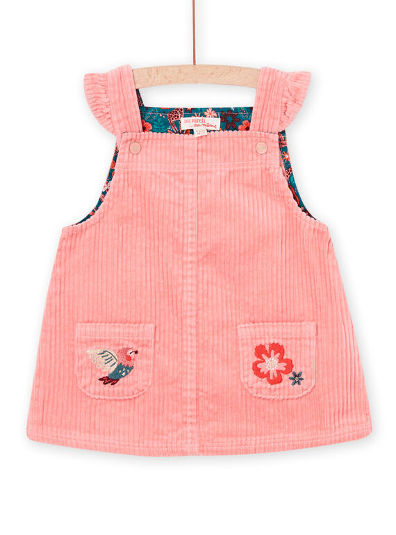 Robe saumon sans manches en velours PIPRIROB2 / 22WG09P2ROB401