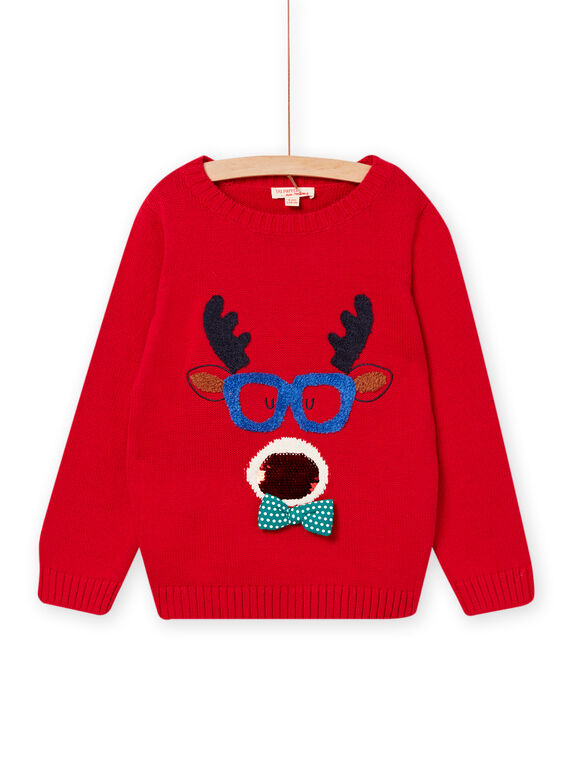 Pull de Noël fantaisie enfant garçon MONOPULMI / 21W902Q1D5QF518