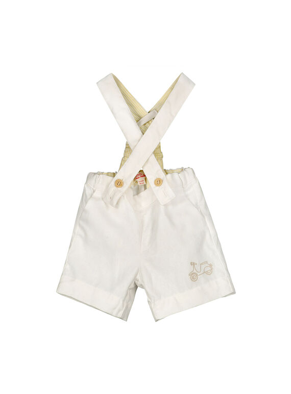 Bermuda à bretelles bébé garçon FUPOBER / 19SG10C1BER000
