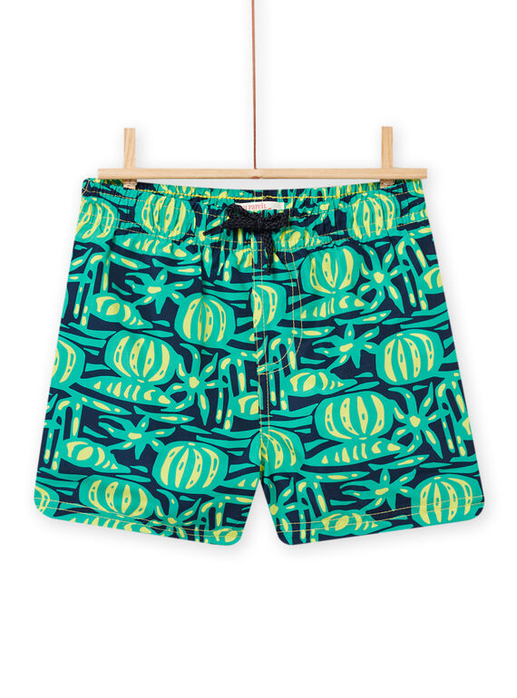 Maillot de bain bleu nuit enfant garçon NYOMERBOXTRO / 22SI02L1MAI705