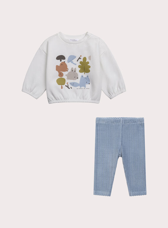 Ensemble naissance sweat et legging pour garçon XOU2ENS4 / 25WF0462ENS000