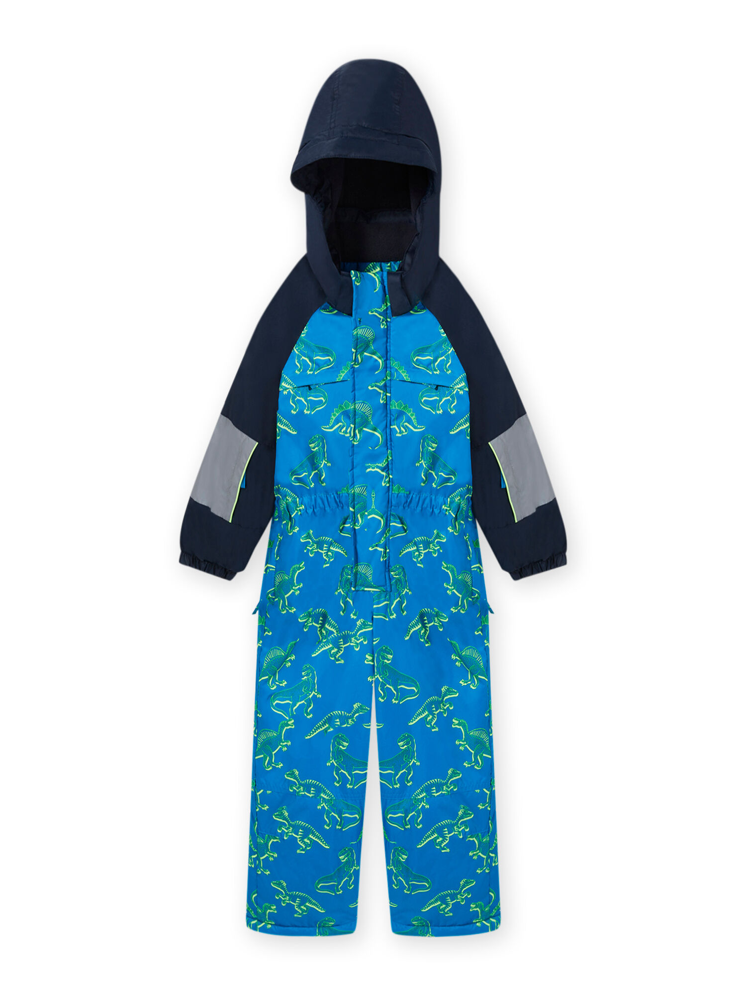 Combinaison de ski bleue imprim dinosaures enfant gar on