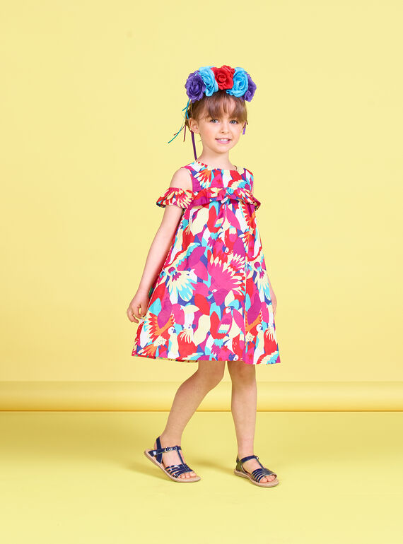 Robe sans manches imprimé perroquer JAMAROB1 / 20S901P2ROB000