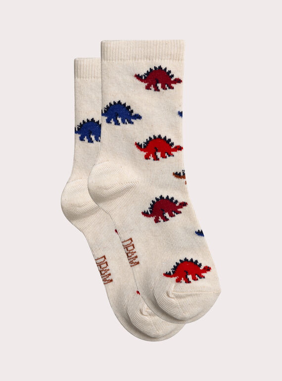 Chaussettes motifs dinosaures pour garçon XYOJOCHO4 / 25WI02E5SOQA002