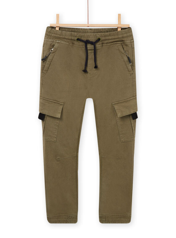 Pantalon cargo kaki POKAPAN / 22W902L1PAN628