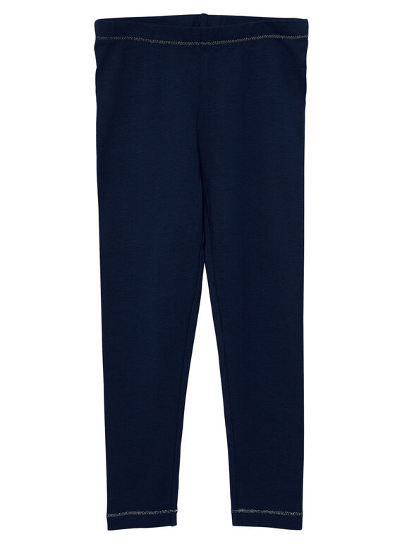 Legging fille marine  JYAESLEG2 / 20SI0163D26070