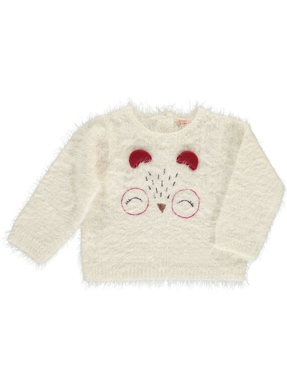 Pull peluche bébé fille DIPINPUL / 18WG09P1PUL001