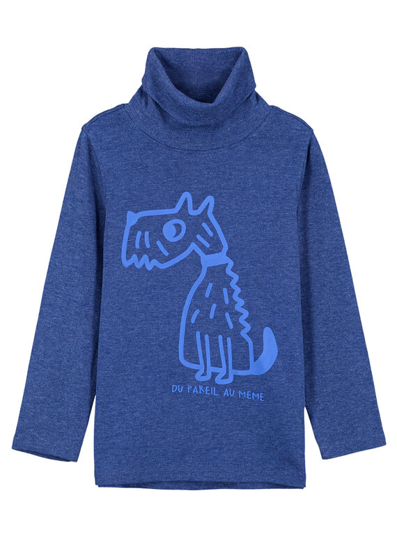 Sous Pull en Côtes Bleu Chiné GOTRISOUP / 19W902J1SPLC224