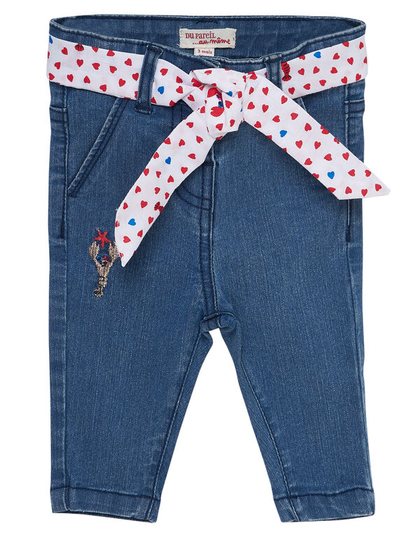Jean bleach bébé fille JICEAPAN / 20SG09N1PANP272