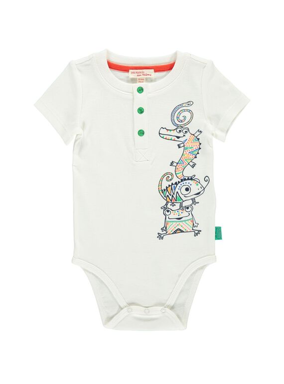 Body manches courtes garçon CUGAUBODY / 18SG10L1BOD001