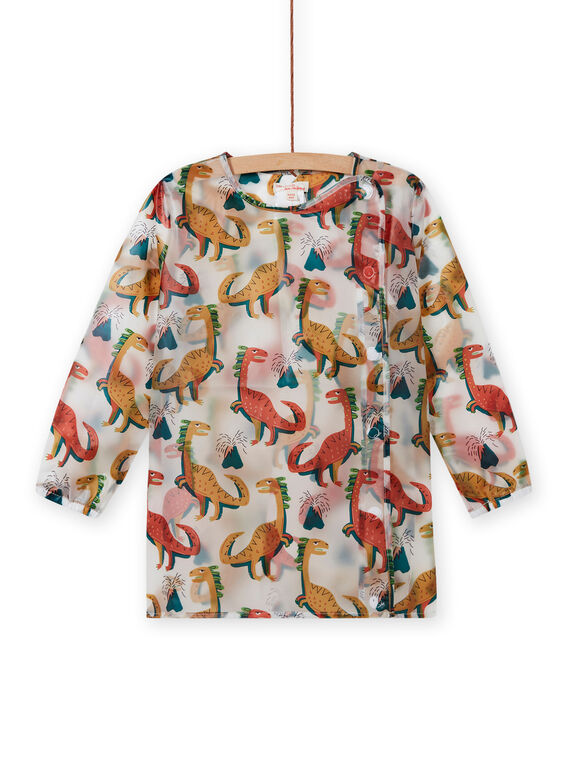 Tablier d'écolier transparent à imprimé dinosaure enfant garçon MYOCLATAB1 / 21WI02G1TAB961