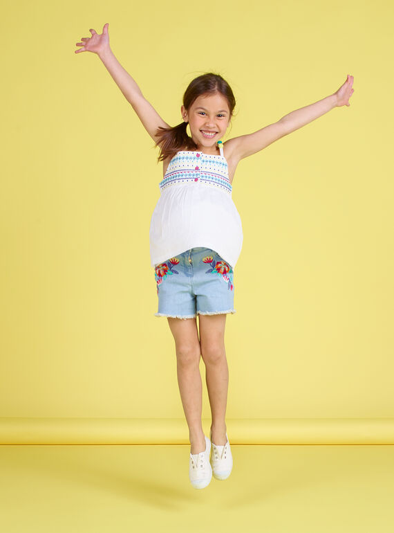 Short en jean brodée JAMARSHORT / 20S901P1SHOP272