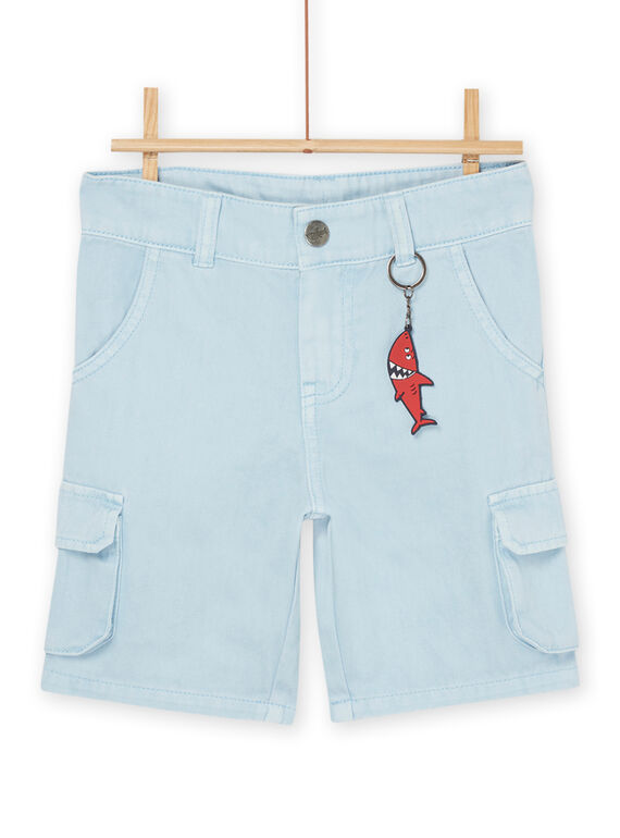 Bermuda bleu givré à porte-clés requin ROPOPBER2 / 23S902X4BERC206