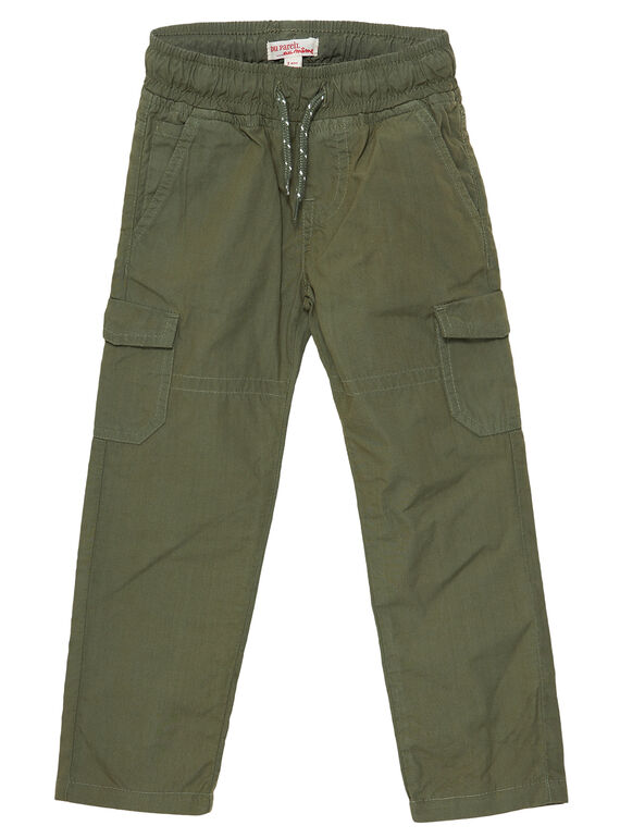 Pantalon maternel elastiqué avec poches cotés kaki JOJOPAMAT2 / 20S90252D2B604