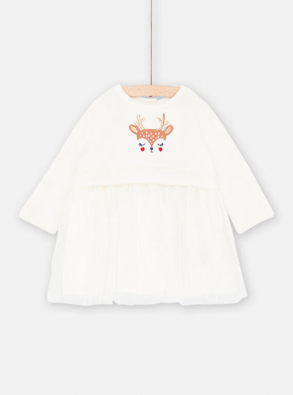 Robe pour fêter noel pour bébé fille SIWAYROB2 / 23WG09S1ROB001