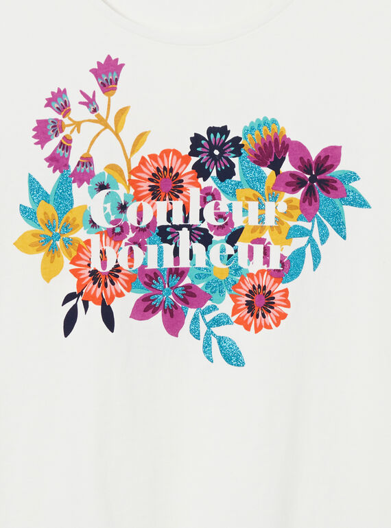 Tee Shirt Manches Courtes Ecru LAMUMTI2 / 21S901Z1TMC001