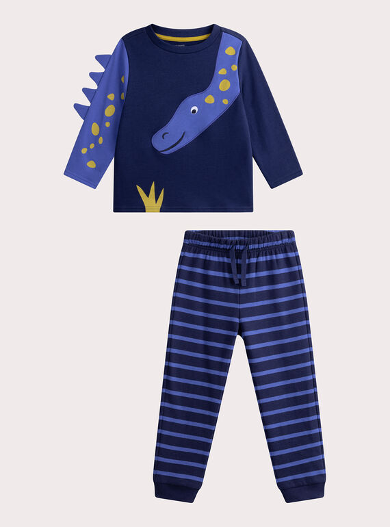 Pyjama marine pour enfant garçon WEGOPYJDIN / 25SH1294PYJ070
