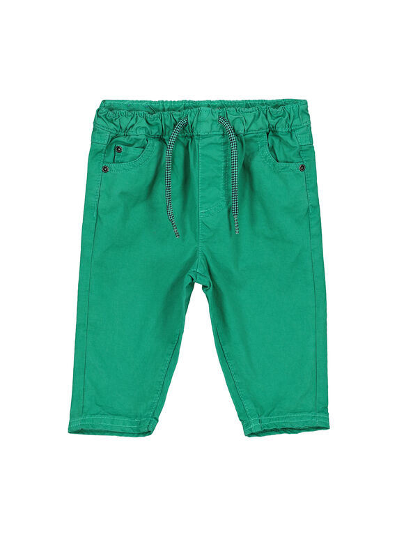 Pantalon vert bébé garçon FUJOPAN3 / 19SG1033PANG603