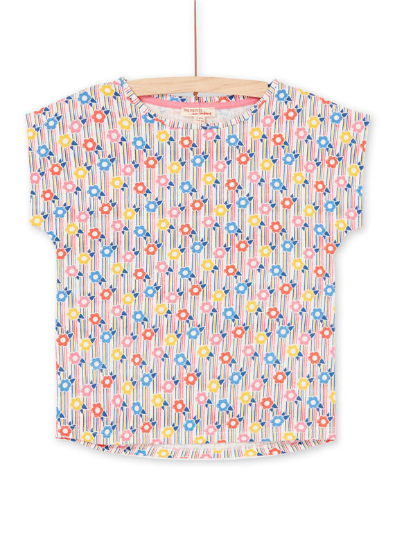 Tee Shirt Manches Courtes Ecru LAHATI2 / 21S901X2TMC001