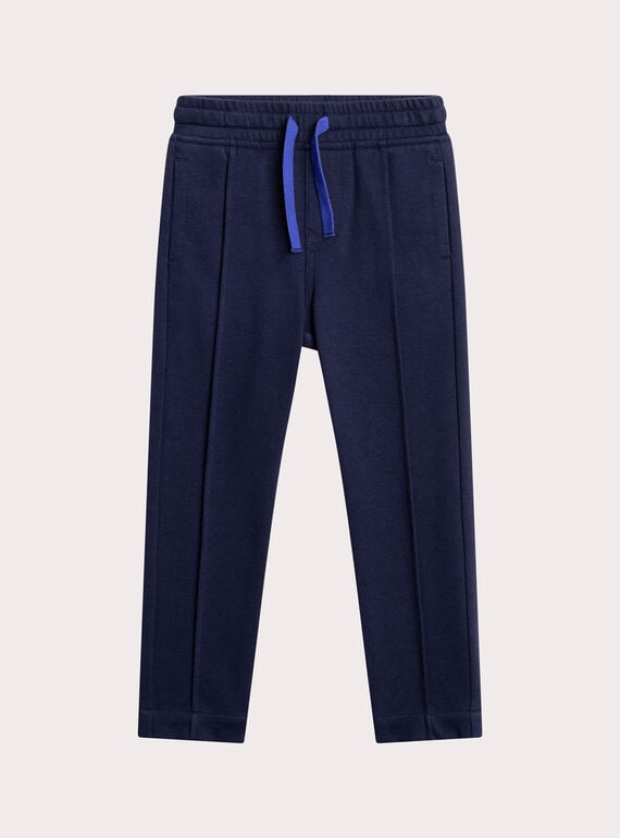 Pantalon bleu foncé  garçon XOBLUPAN2 / 25W902N2PAN705