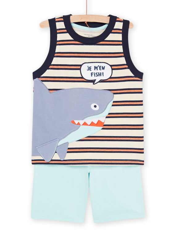 Pyjama multicolore à motif requins REGOPYCREQ / 23SH12H1PYJA016