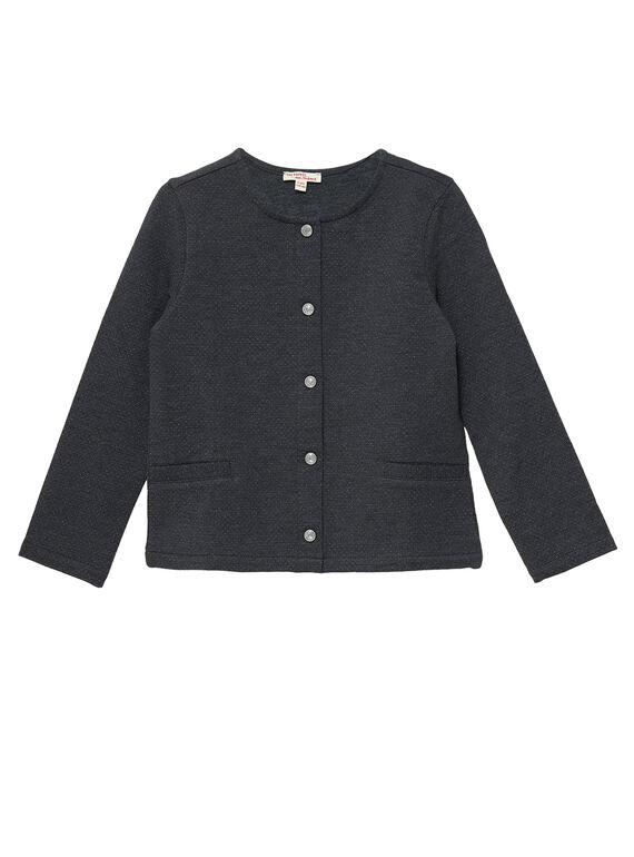 Cardigan Gris anthracite chiné JAJOCAR4 / 20S90154D3C944