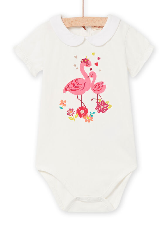 Body écru bébé fille NIFLABOD / 22SG09R1BOD001