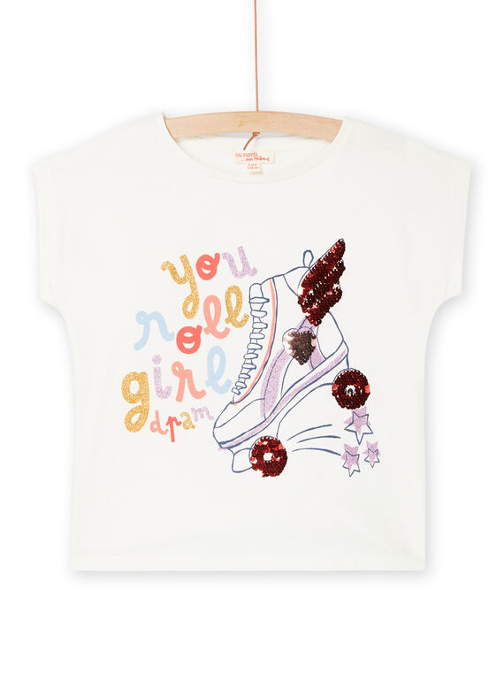 T-shirt blanc à animation roller RAPURTEE1EX / 23S901L1TMC001