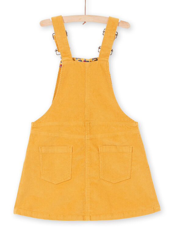 Robe salopette moutarde enfant fille MAMIXROB4 / 21W901J4ROBB106