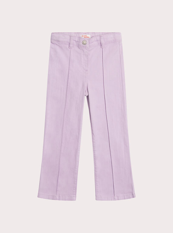 Pantalon violet large en twill  XAJOPANT2 / 25W901F1PANH707