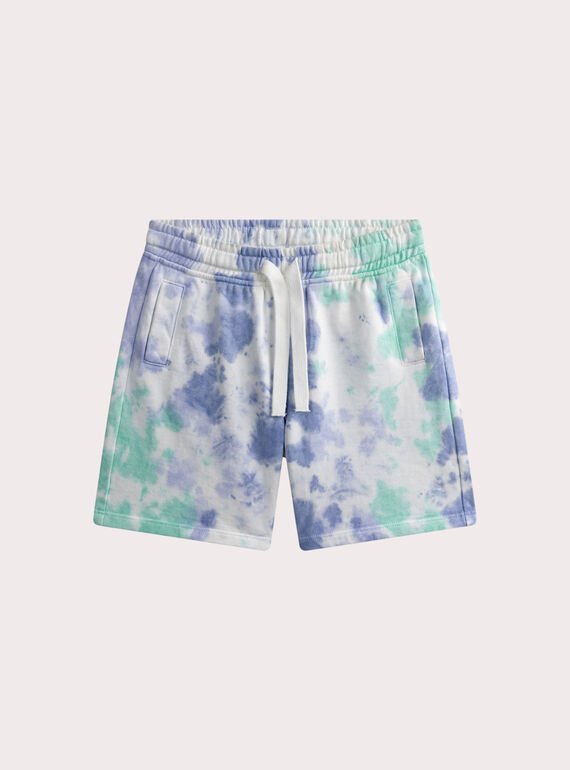 Bermuda ecru et bleu tie & dye