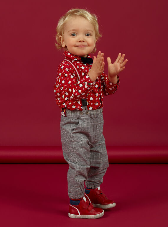 Pantalon de pluie à bretelles - Rouge - ENFANT