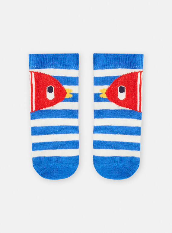 Chaussettes rayées motif poisson pour bébé garçon TYUCLUCHO / 24SI10C3SOQC212