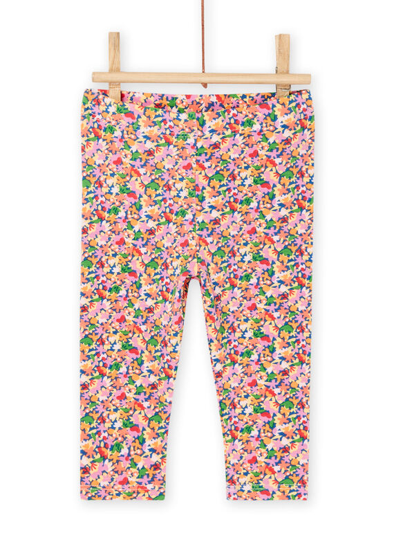 Legging bleu céleste à imprimé fleurs RYIPOPLEG / 23SI09X1CALC204