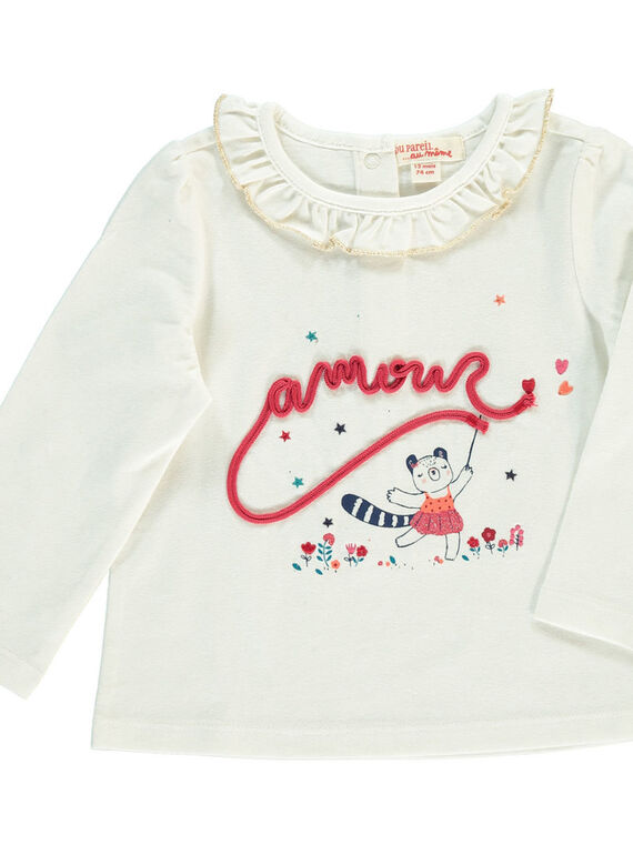 Tee-shirt manches longues bébé fille DITRITEE / 18WG09D1TML001