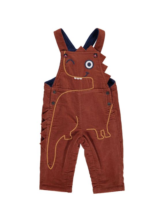 Salopette fantaisie en velours bébé garçon DUPINSAL / 18WG10P1SAL809