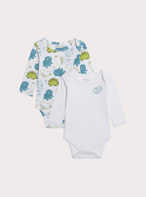 Lot de deux body dinausaures pour bébé garçon XEGABODIN / 25WH1444BDL000