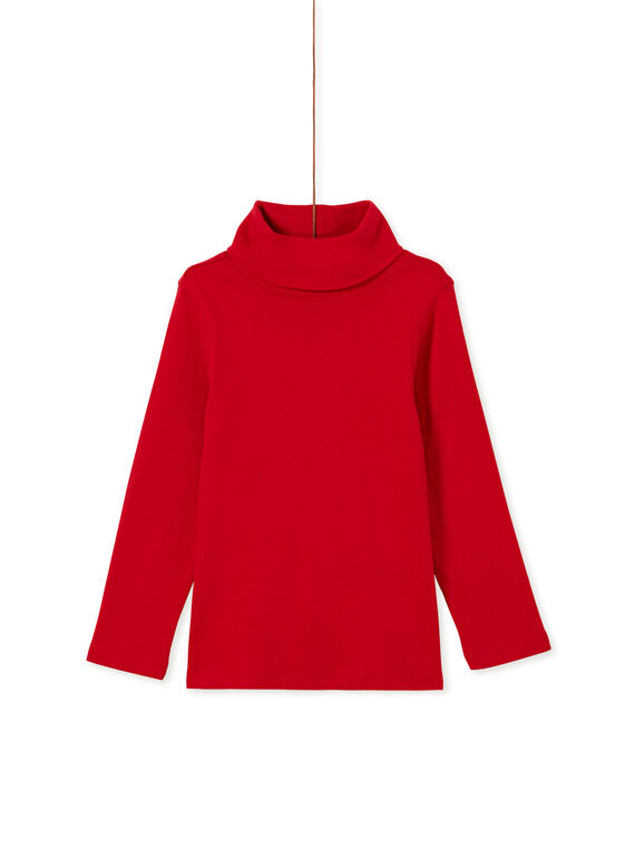 Sous pull rouge garçon KOJOSOUP2 / 20W90246D3BF518