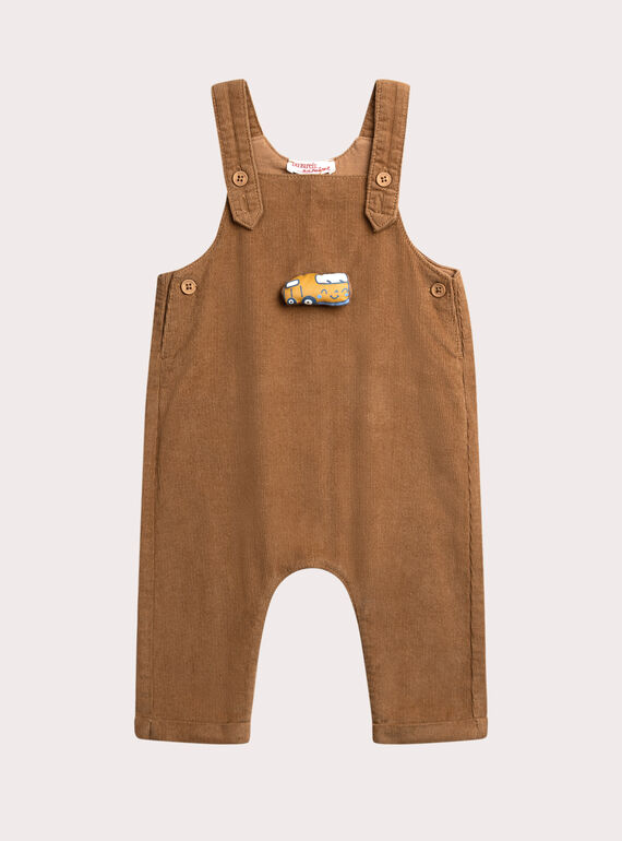Salopette marron pour bébé garçon XUCOSAL1 / 25WG10O1SAL821