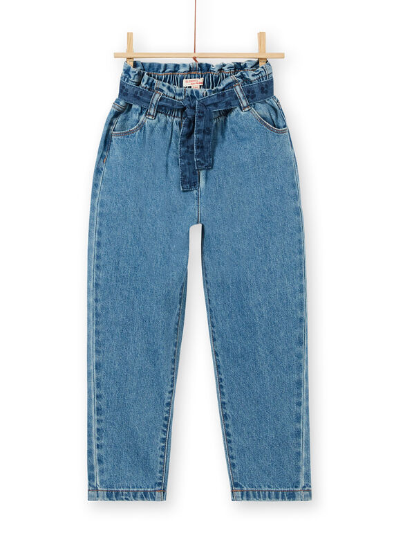 Jean paper bag avec ceinture imprimé LABLEJEAN / 21S901J1JEAP274