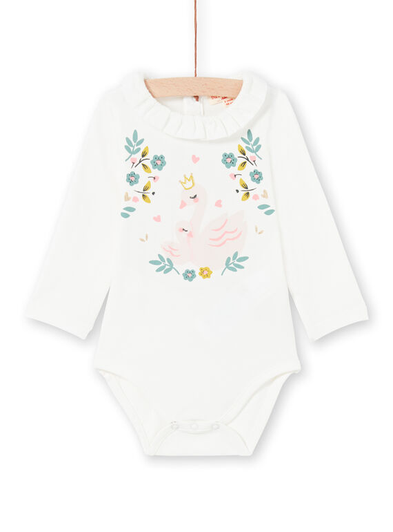 Body écru bébé fille MIKABOD / 21WG09I1BOD001