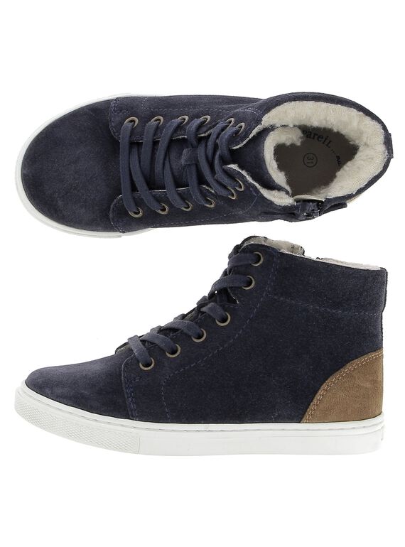Basket fourrée en cuir garçon DGBASCHAUD / 18WK36TJD3F070