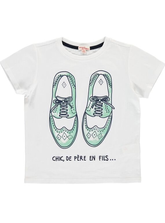 Tee Shirt Manches Courtes Blanc COCETI / 18S902M1TMC000
