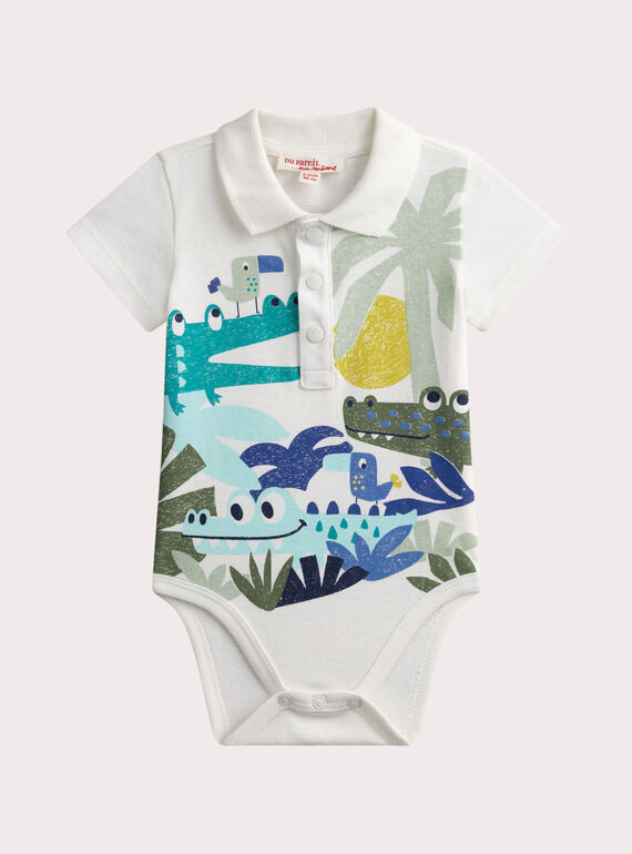 Body écru pour bébé garçon WUBOBOD / 25SG10R1BOD009