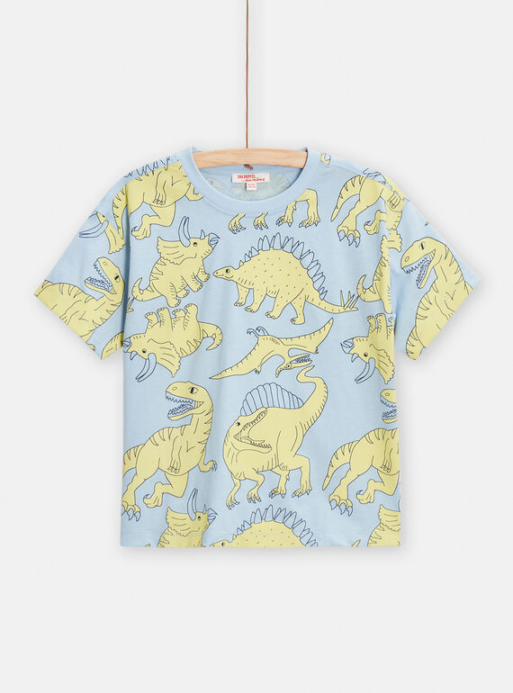 Tee Shirt Manches Courtes Bleu TOJOTIAOP2 / 24S902B2TMCC218