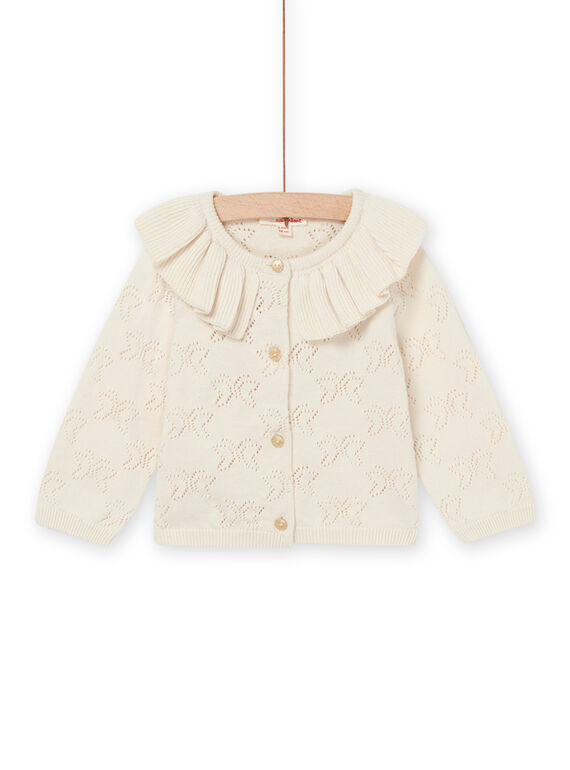 Cardigan à motifs papillons ajourés RIMAGCAR1 / 23SG09T2CAR003