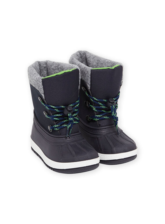 Chaussures de montagne fourrées à lacets enfant garçon MOMONTUNI / 21XK3691D3N070