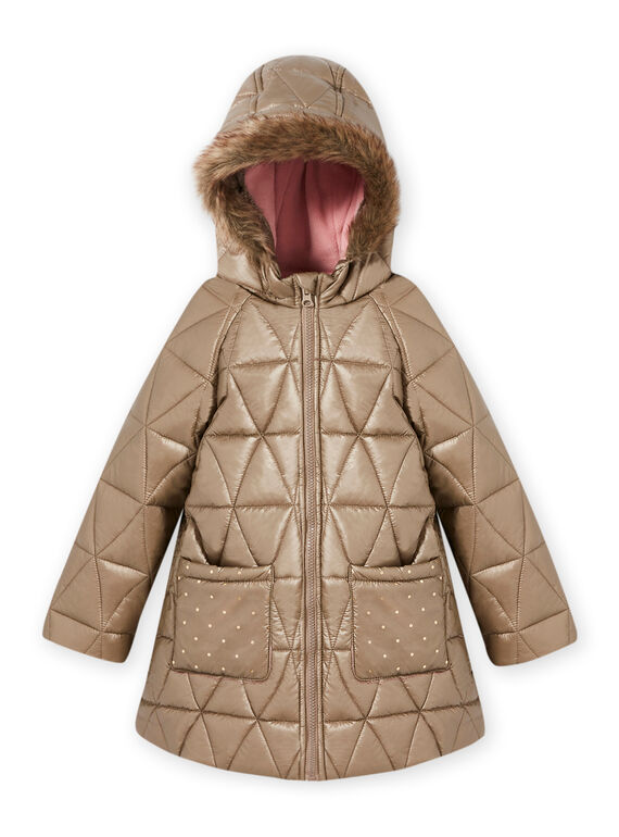 Parka à capuche dorée enfant fille MAPLAPARKA / 21W90163PAR955