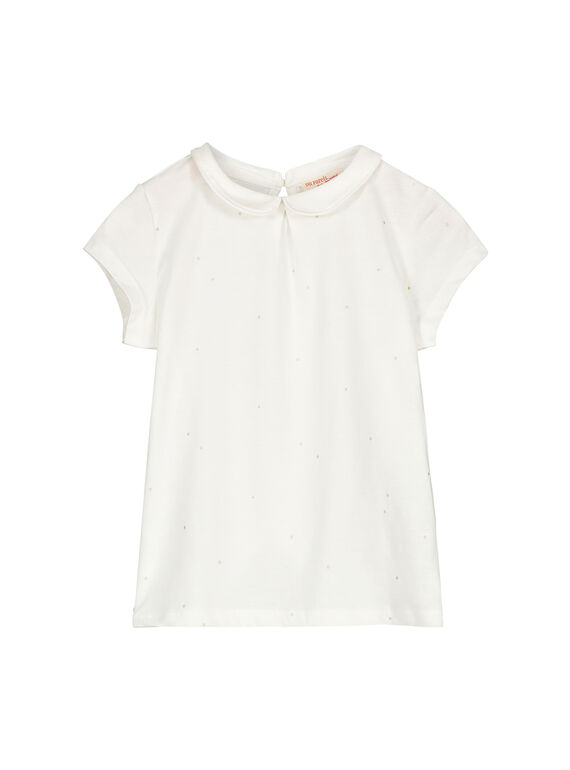Tee-shirt  col Claudine fille FAJOBRAS3 / 19S901Y3D3A001